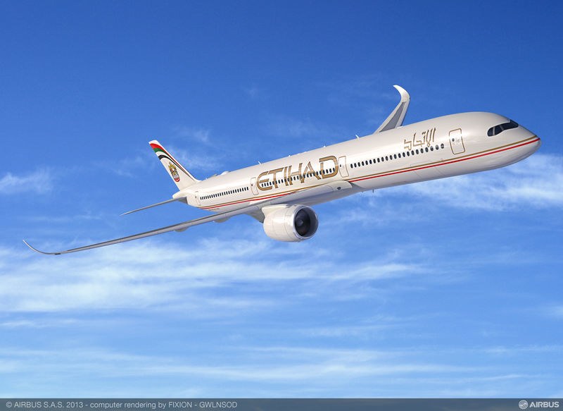 Etihad met Airbus naar Amsterdam