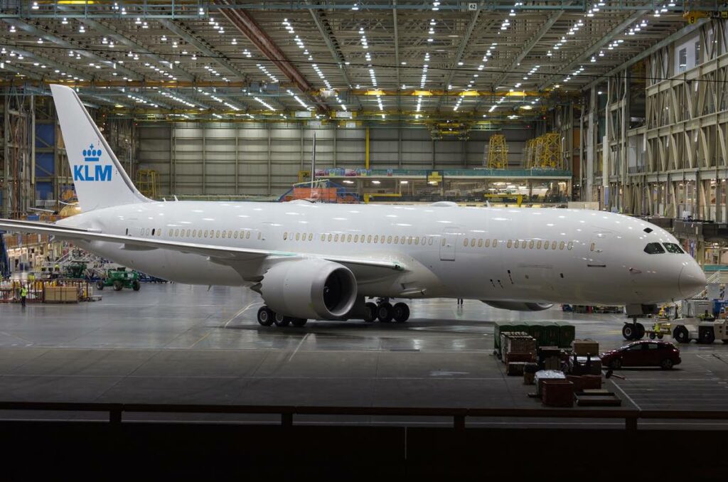 Levering 787 KLM uitgesteld