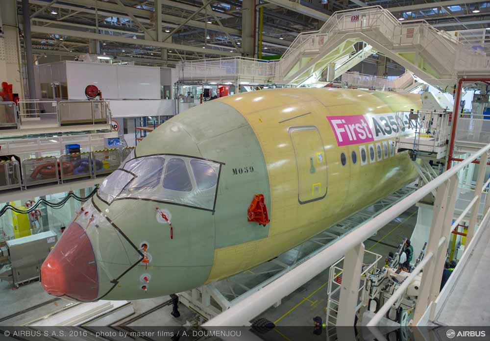 Airbus onderzoekt mogelijkheid voor grotere A350-variant