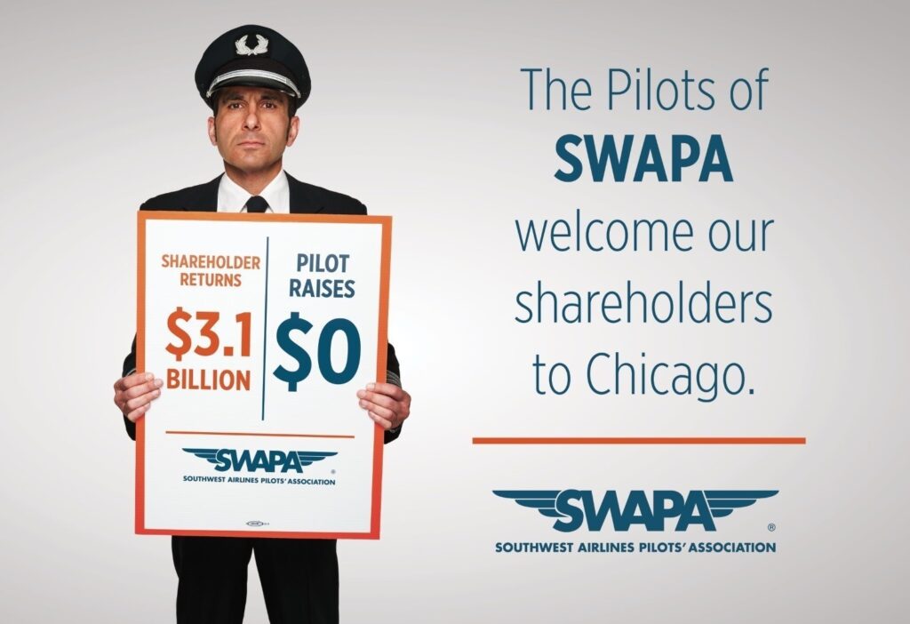 Rechter: Piloten SouthWest mogen protesteren op Chicago
