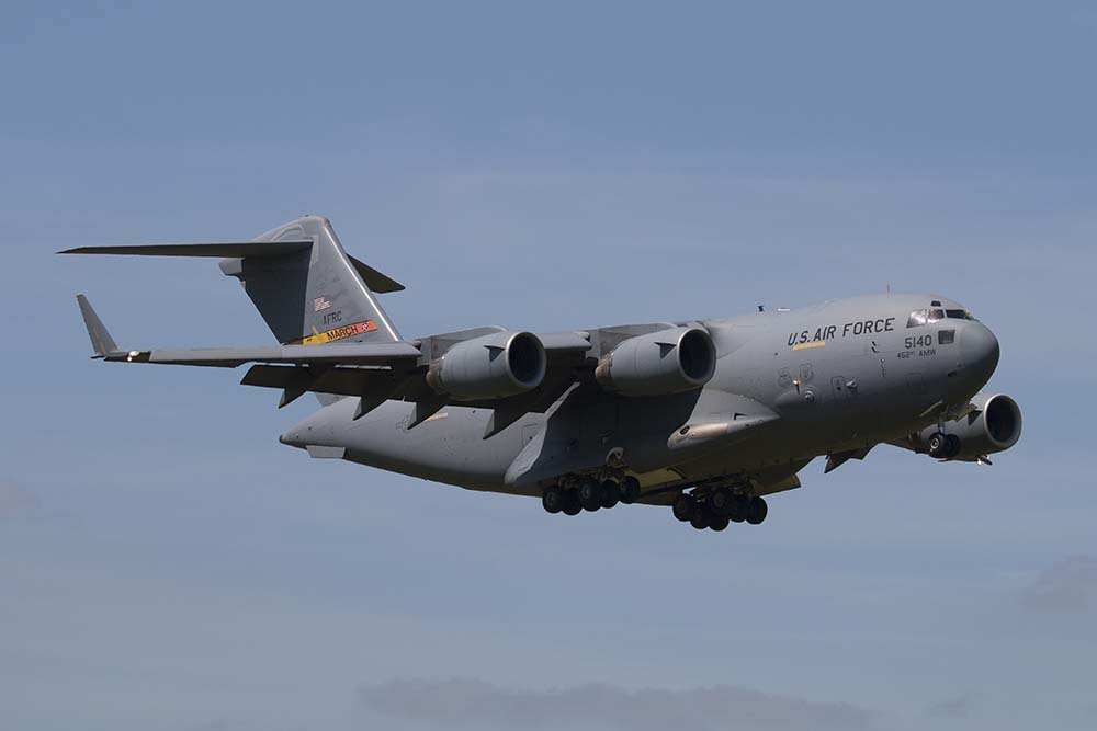 Een C17 van de US Air Force (c) Remco de Wit