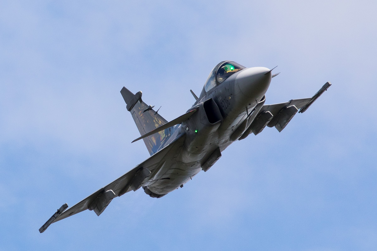 SAAB JAS39 Gripen van de Tsjechische luchtmacht © Leonard van den Broek