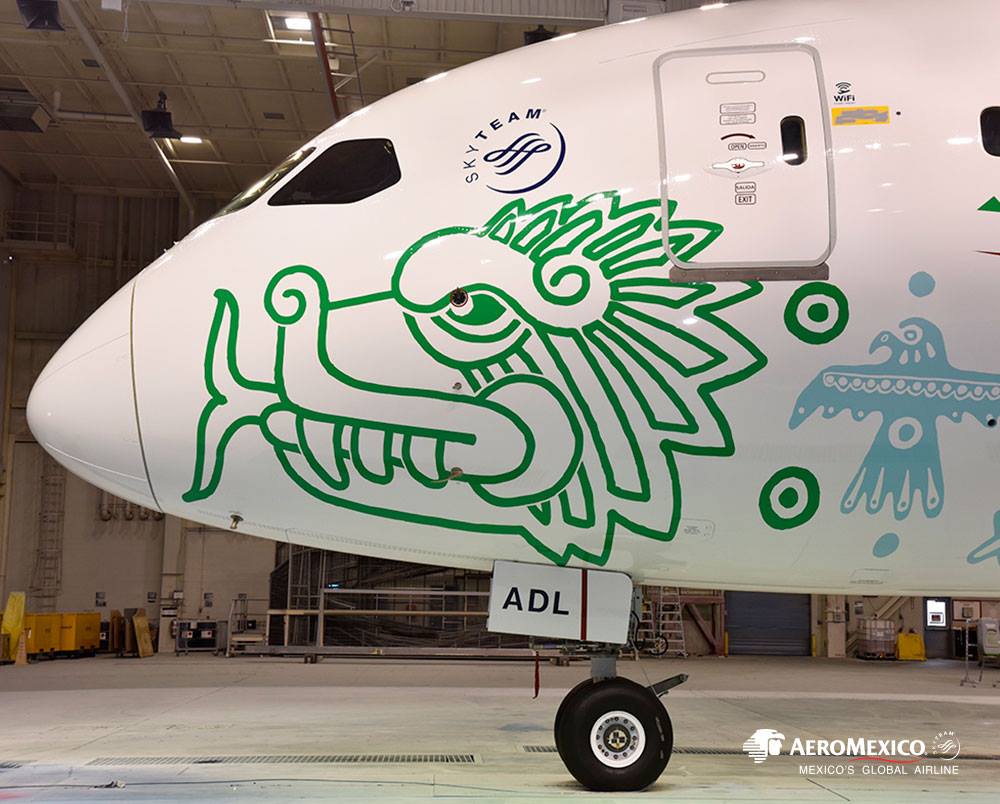 Eerste Boeing 787-9 Aeromexico in speciale livery