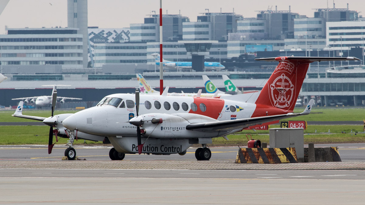 Beech 350 King Air van de Noorse kustwacht © Leonard van den Broek