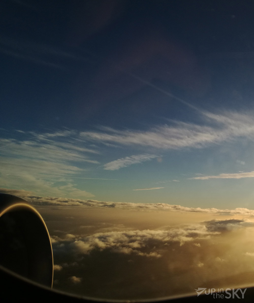 Het uitzicht op 37.000 ft.