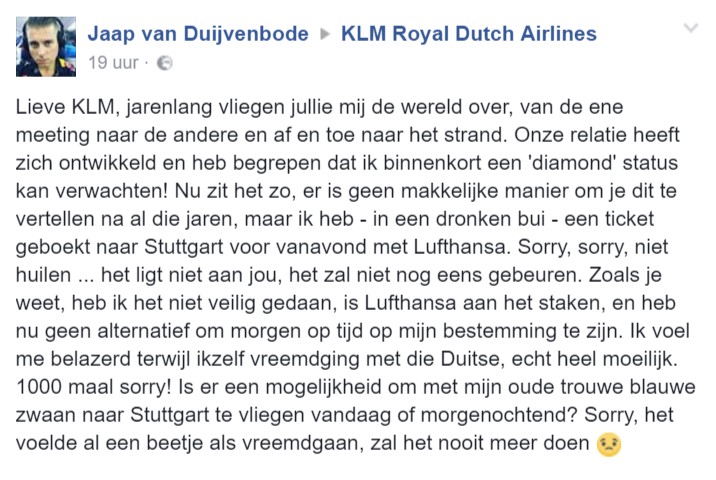 klm facebook