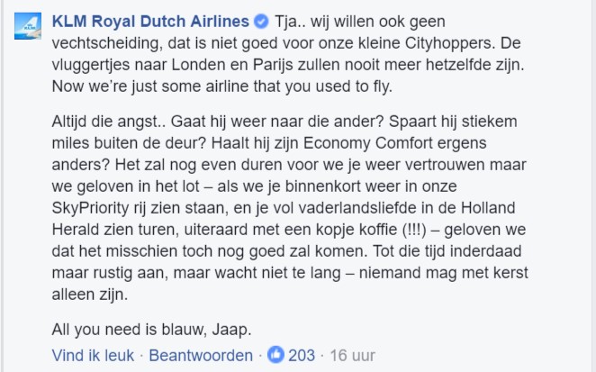 klm facebook