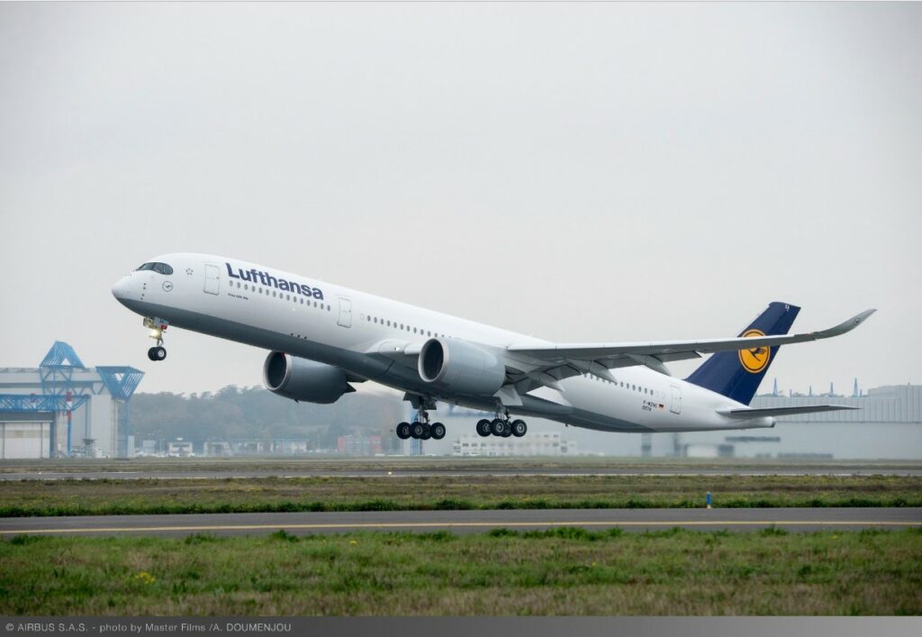 Lufthansa met A350 naar Berlijn Tegel