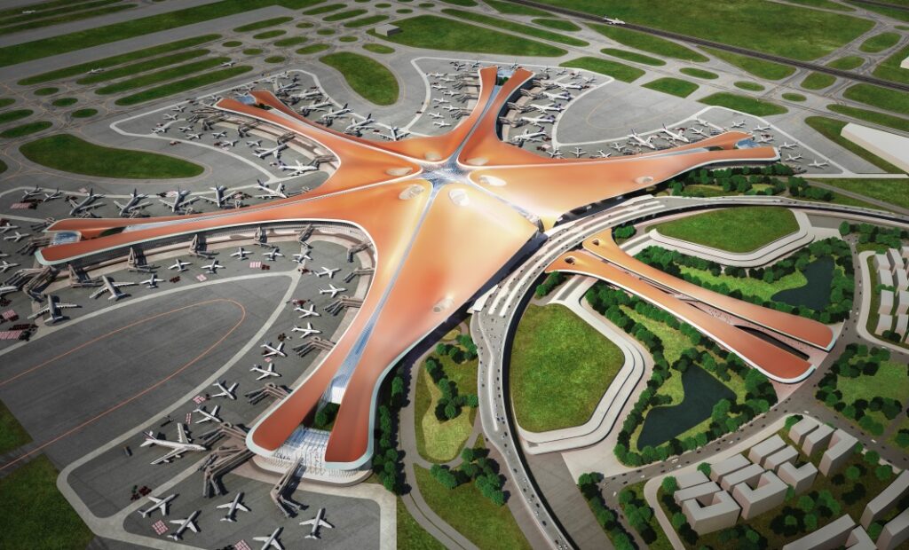 Bouw megahub Beijing Daxing voltooid