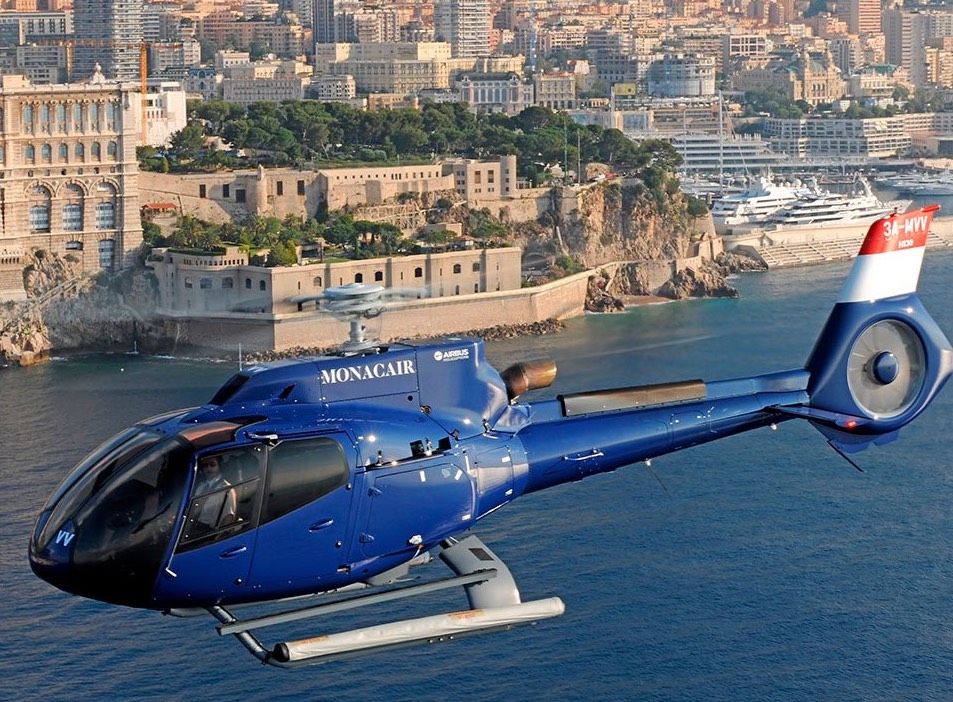 Qatar-klant met helikopter naar Monaco