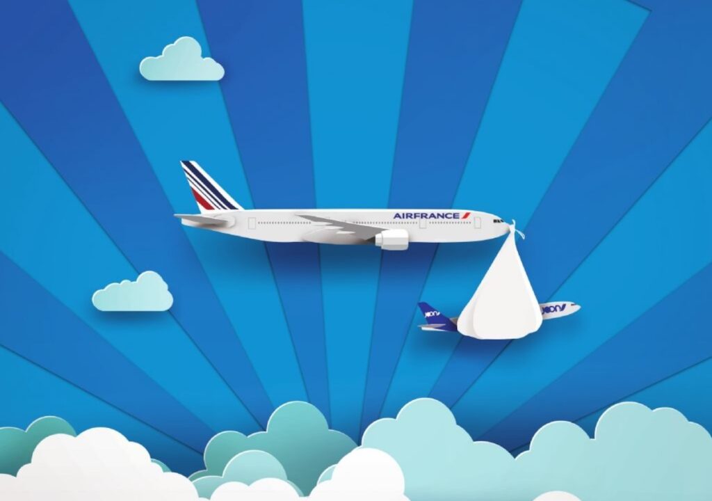 Joon doet het offensieve werk; met steun van Air France
