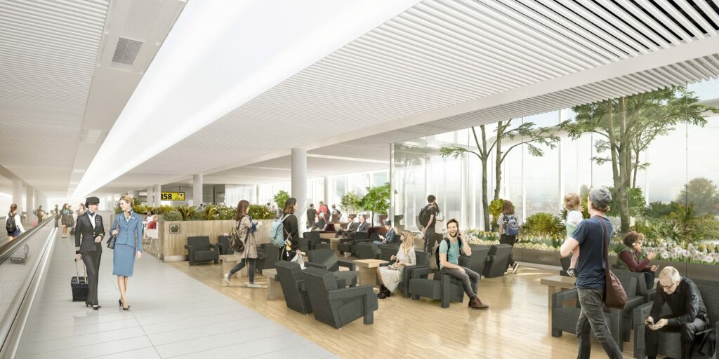 Schiphol toont nieuwe pier