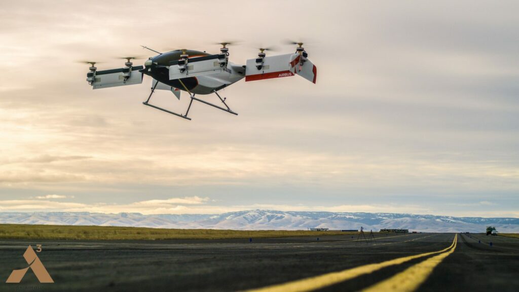 Eerste vlucht zelfvliegende taxi van Airbus