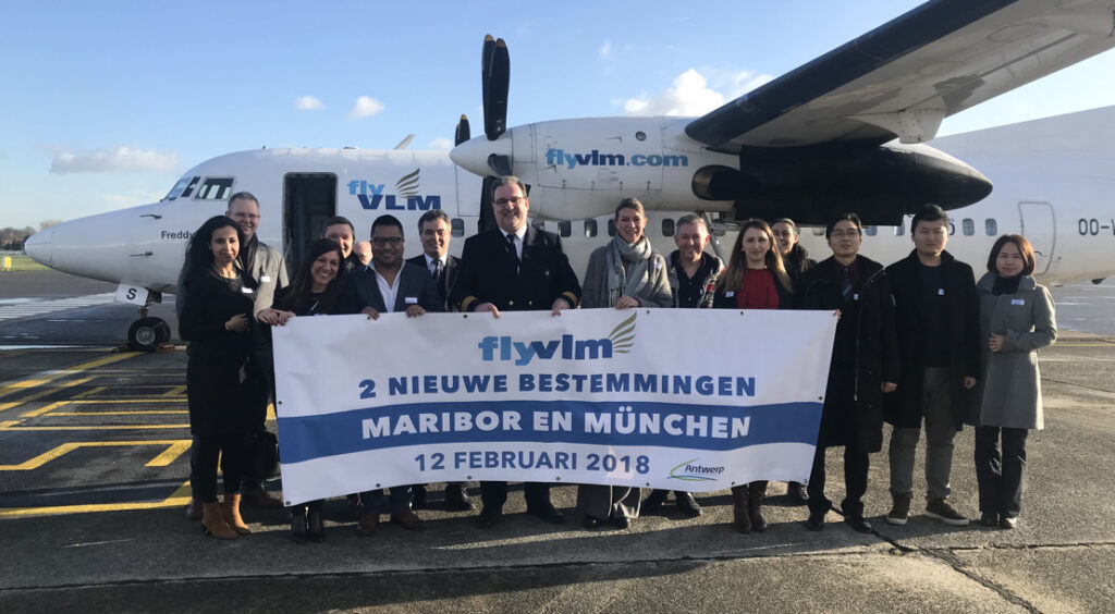 Eerste vlucht VLM Airlines naar München en Maribor