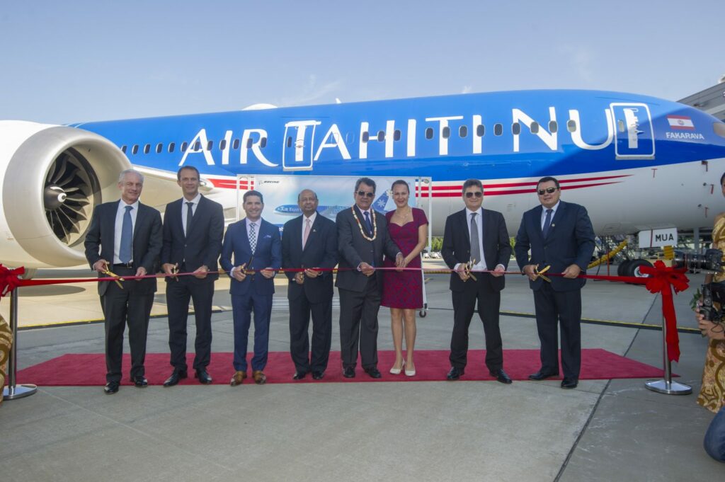 Eerste 787 voor Tahitiaanse airline vliegt naar Europa
