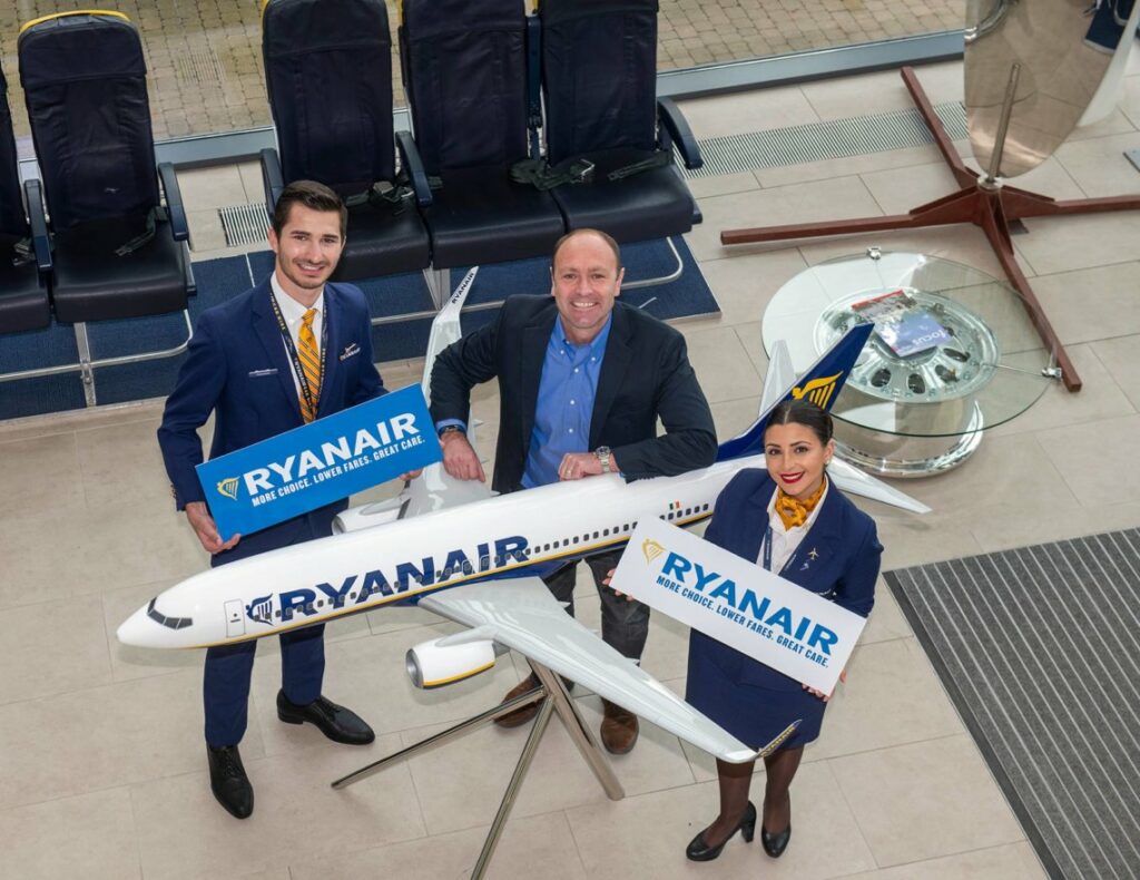Ryanair breidt winternetwerk Verenigd Koninkrijk en Ierland uit