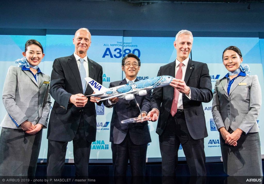 ANA neemt eerste A380 in ontvangst