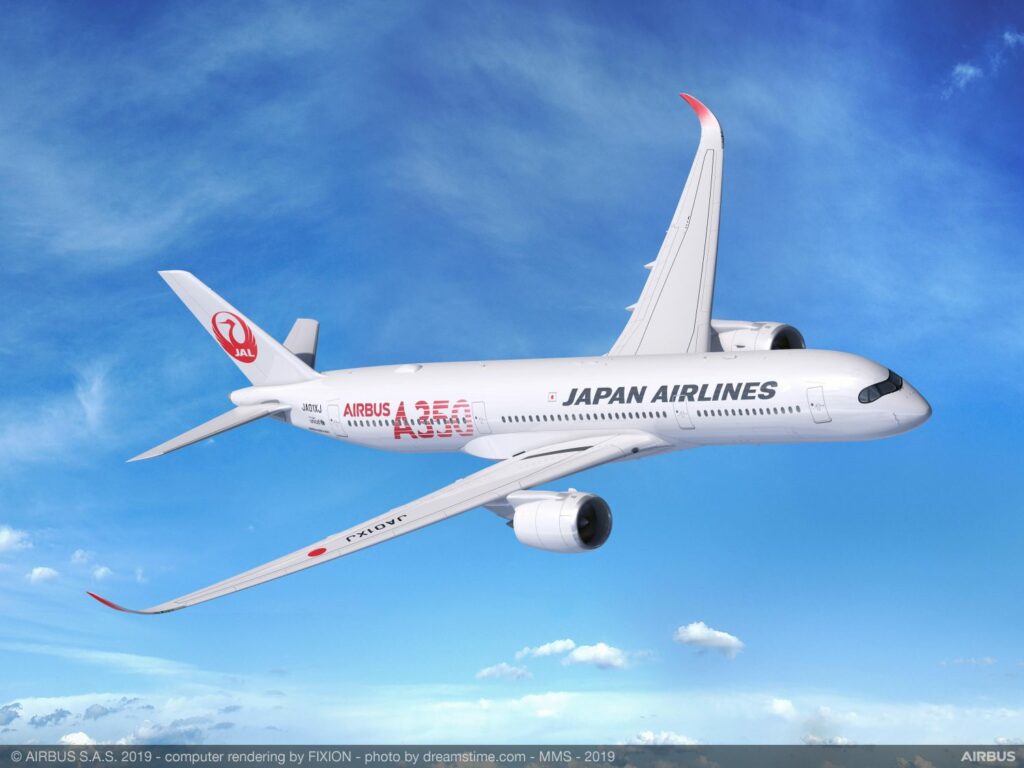 JAL met A350’s in speciale jasjes de lucht in