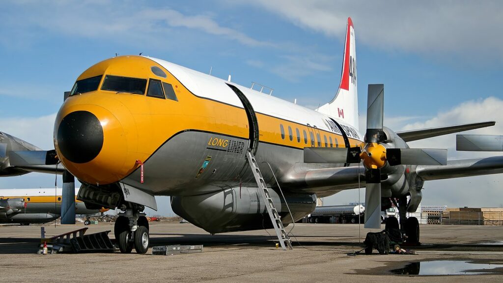 Lockheed L-188C landt zonder landingsgestel | Video