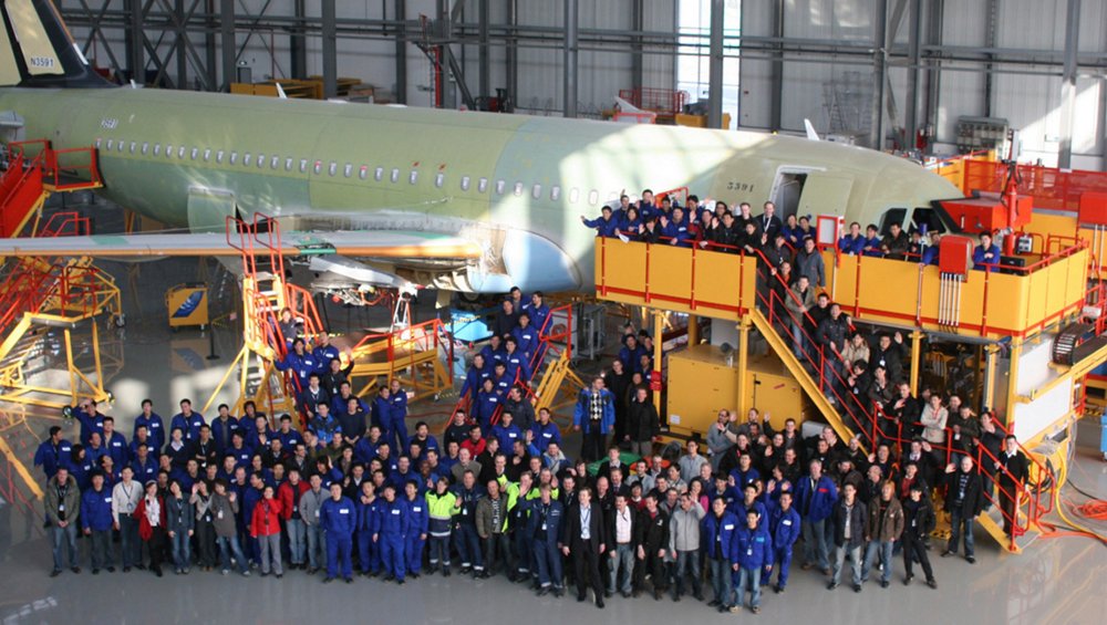 Chinese fabriek Airbus geleidelijk weer open