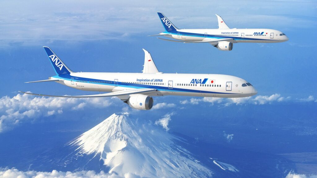 All Nippon Airways biedt zonopkomstvluchten aan op de eerste dag van 2021