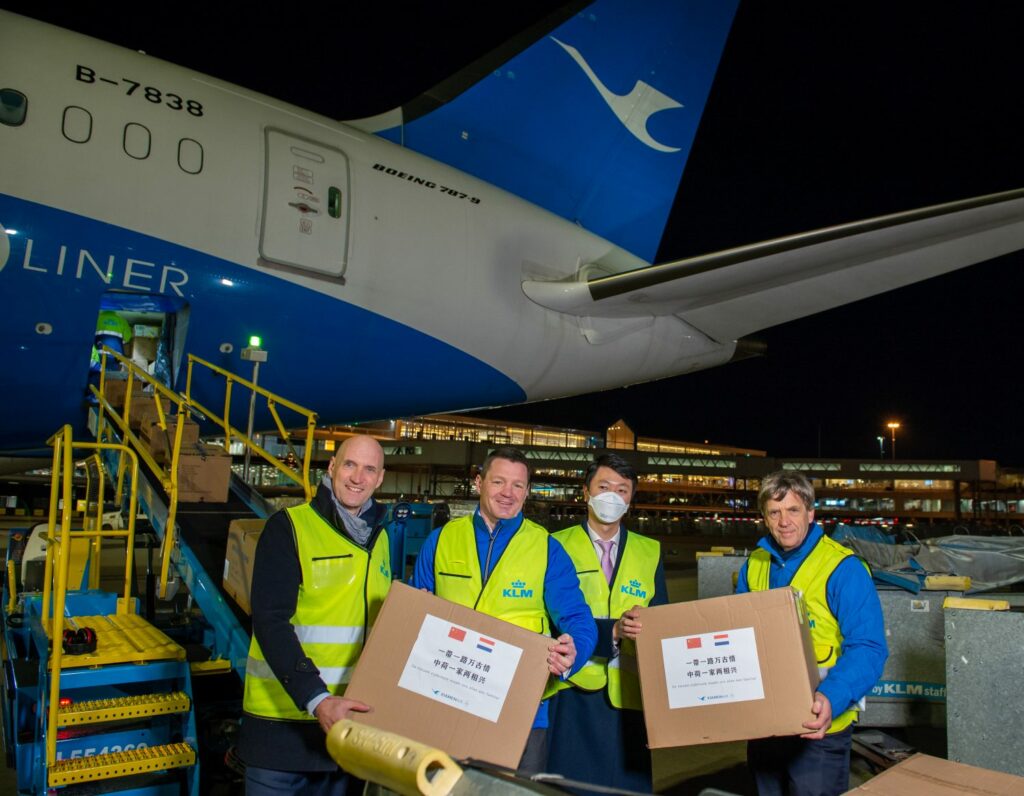 Chinese airlines helpen KLM