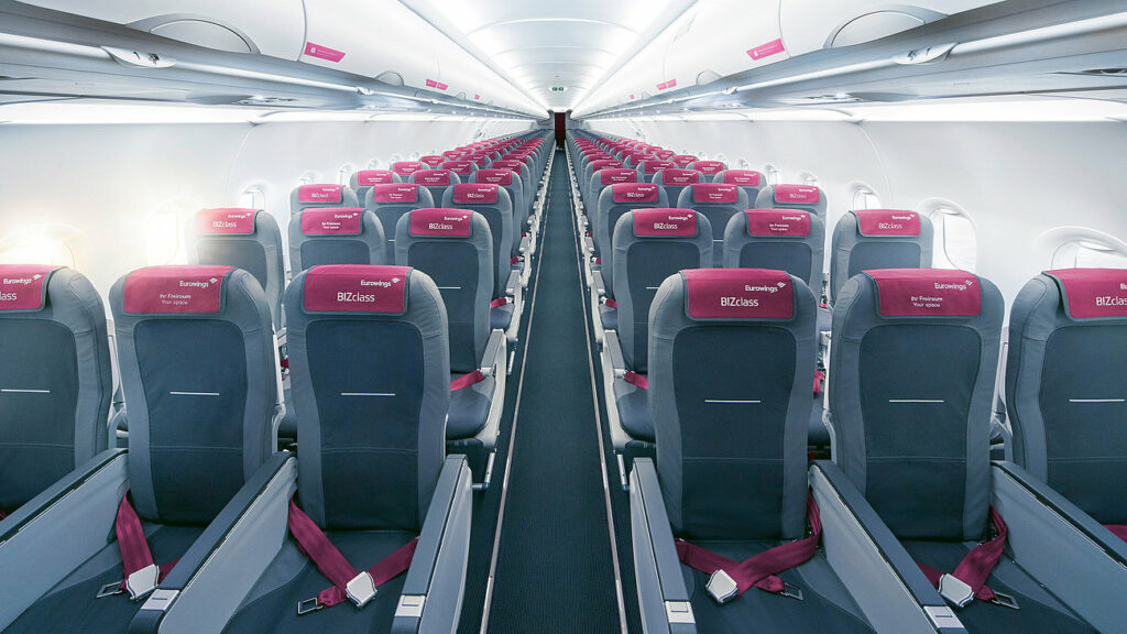Eurowings biedt lege middenstoel voortaan te koop aan