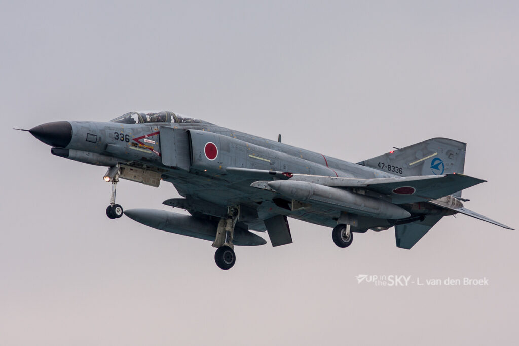 Allerlaatste vlucht F-4 Phantom Japanse luchtmacht