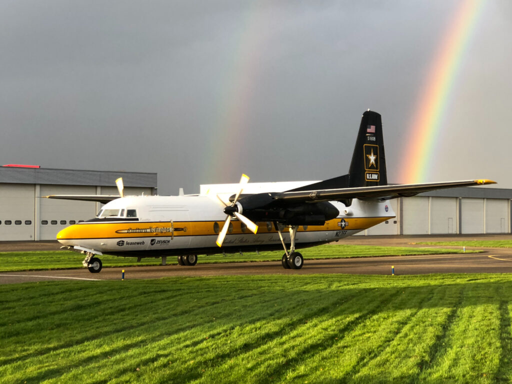 Amerikaanse Fokker Friendship op weg naar Lelystad (update: geland!) | Foto