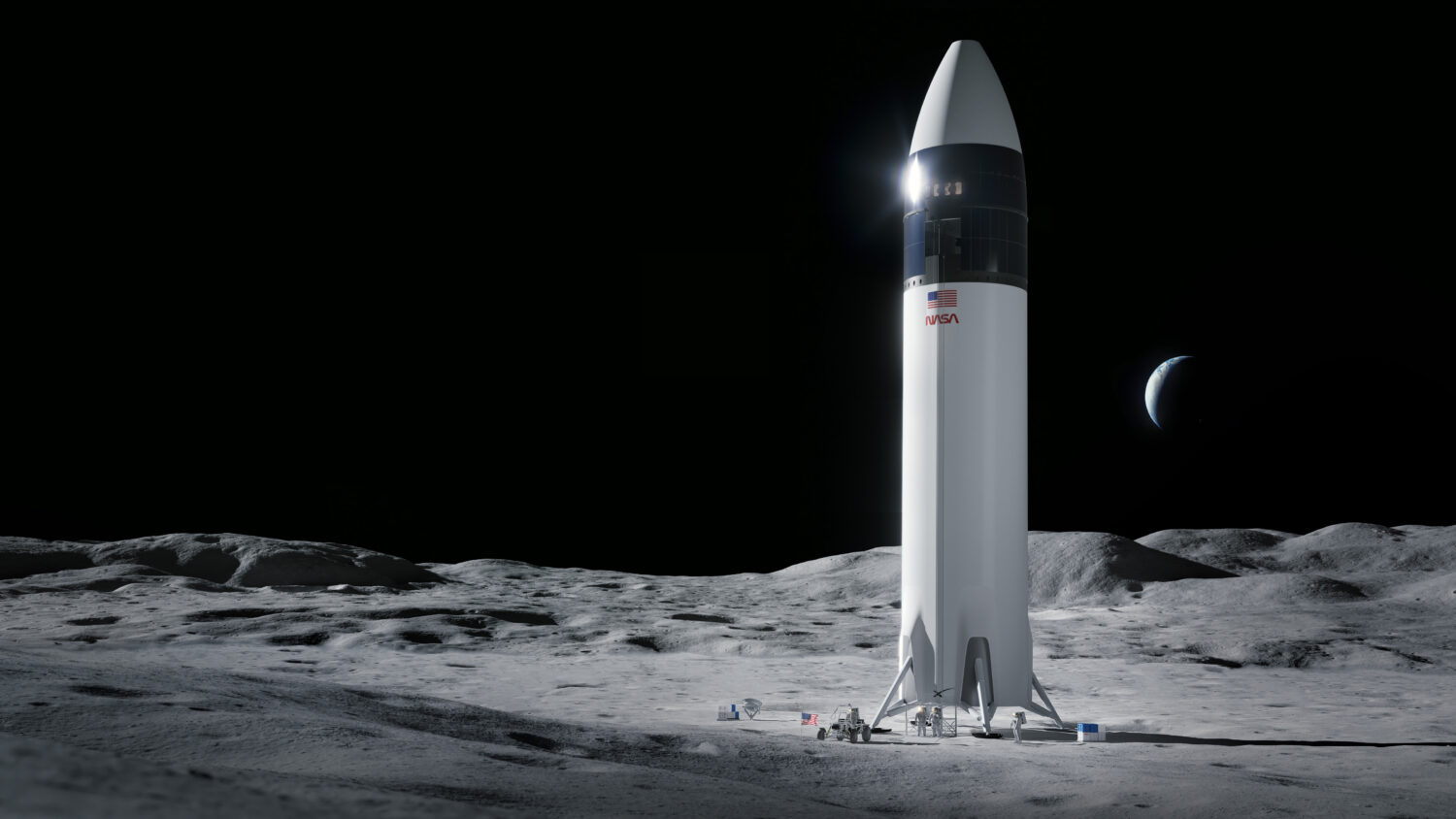 Starship op de Maan