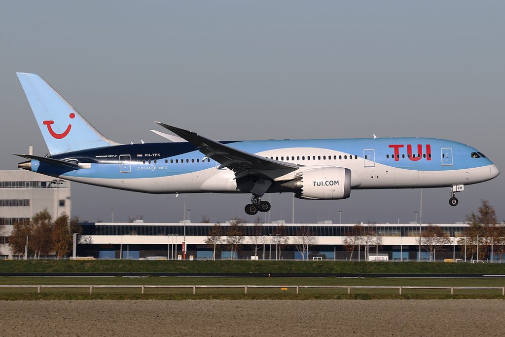 TUI 787 landt drie dagen later op Schiphol