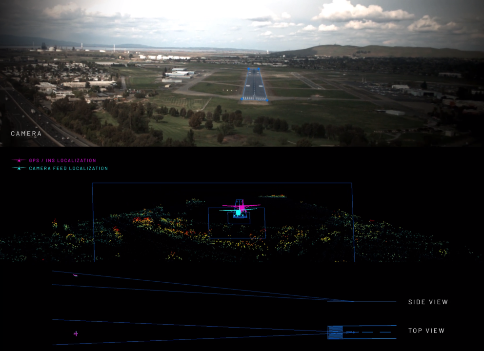 Xwing's vision-based landing