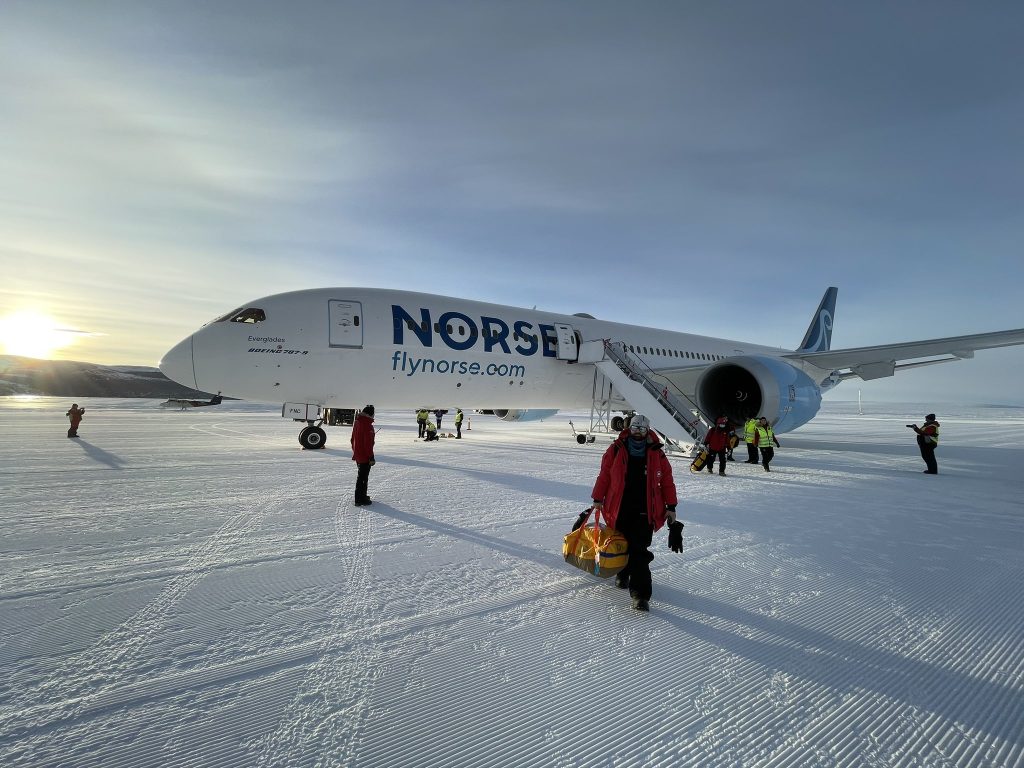 Boeing 787 voor het eerst naar Antarctica