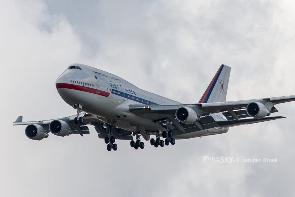 Unieke 747 brengt bezoek aan Schiphol