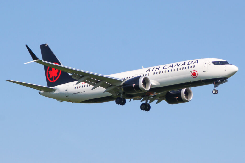 Extra brandstof komt Air Canada 737 MAX goed uit