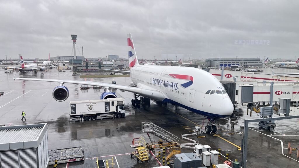 British Airways A380 maakt twee extra ommetjes