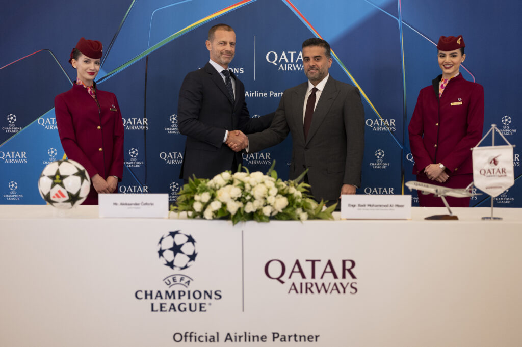 Qatar Airways mengt zich in Europees voetbal