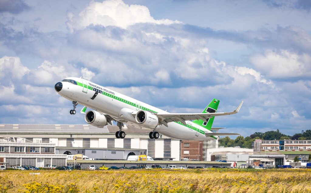 Bijzonder Transavia-vliegtuig geland op Schiphol