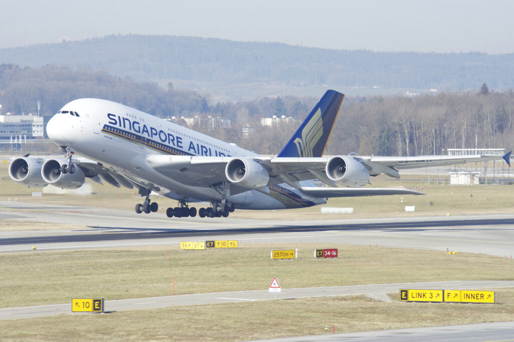 A380 na vlucht van 9 uur terug bij af